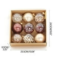 thumbnail image 3 of AYktou 9 Pcs Christmas Ornaments Balls, Chocolate-Themed Transparent Christmas Balls Hanging Ornaments Interesting Contents Balls for Winter Christmas Tree Decoration Wedding Party Decor, 3 of 9
