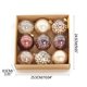 thumbnail image 3 of Juego de 9 piezas: incluye 9 bolas navideñas de diseño único, cada una con un tema de chocolate, que agregan un toque dulce a sus decoraciones navideñas., 3 of 9