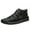 Black, variant on LASUDRAA Mens Shoes Casual Ankle Boots Slip on Lightweight Mid Top Walking Loafers Shoes