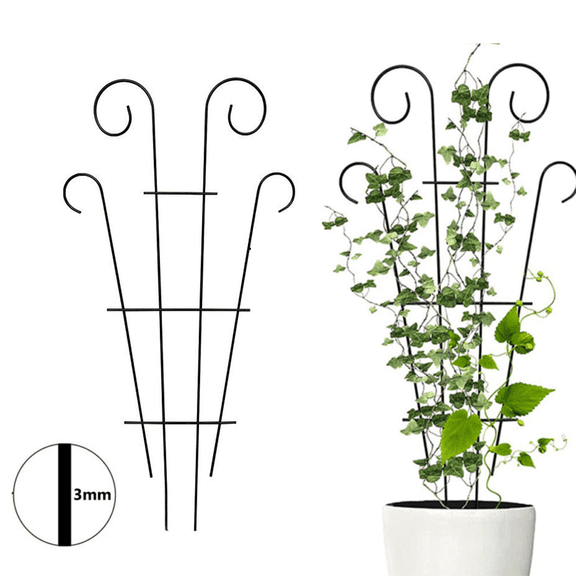 Trellis for Potted Plants, Mini Garden Trellis for Climbing Plants Stackable Plant Trellis Indoor Plastic Potted Plant Support DIY Climbing Trellis Flower Pots Supports