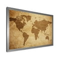 thumbnail image 2 of Designart 'Ancient World Map V' Vintage Framed Art Print, 2 of 4