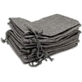 thumbnail image 4 of 8x10 Natural Burlap Gift Bags w. Drawstring (Cool Grey, Large)  Presents or DIY Craft by, 4 of 5