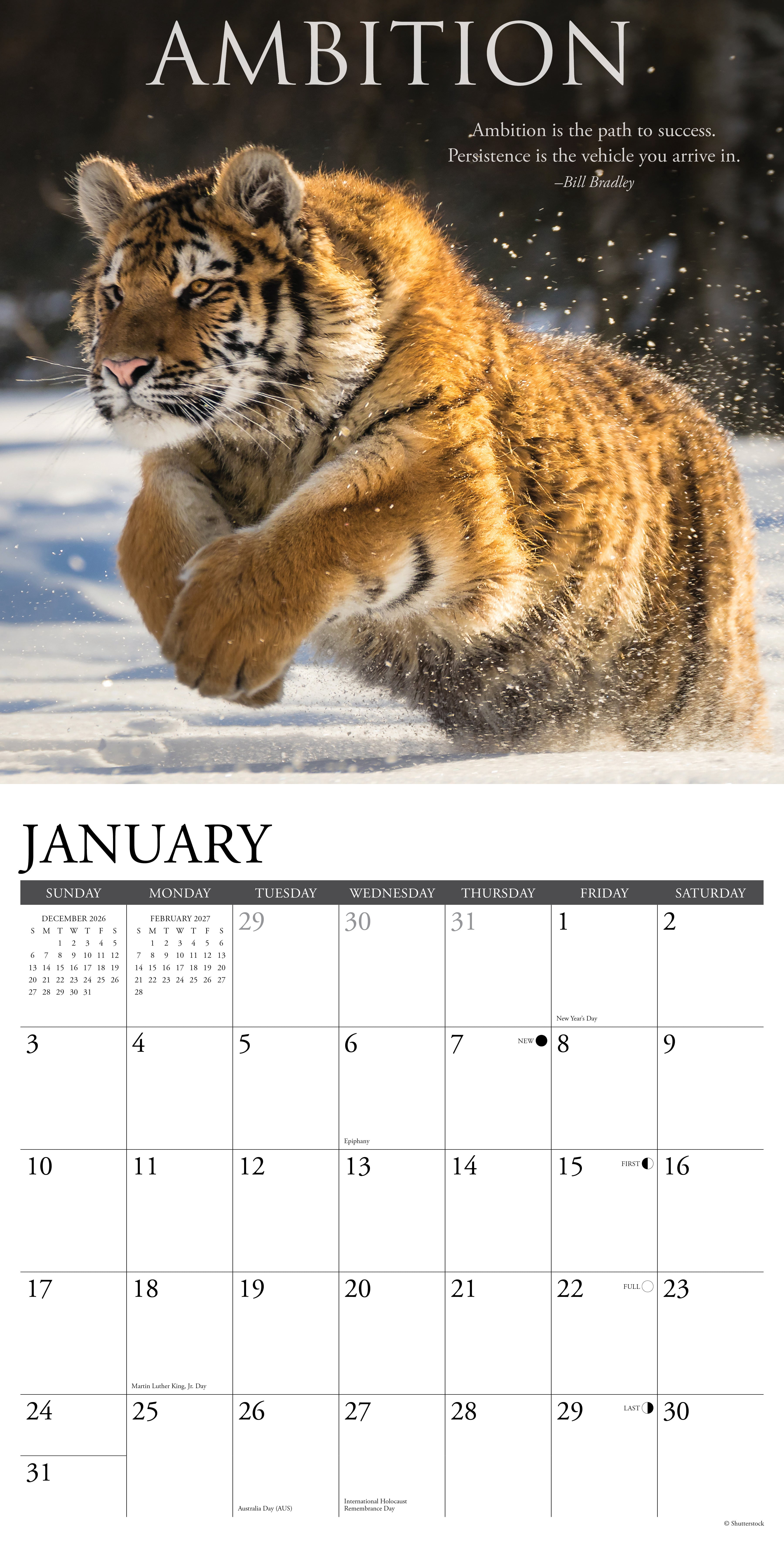 Willow Creek Press, Motivationals 2027 Wall Calendar