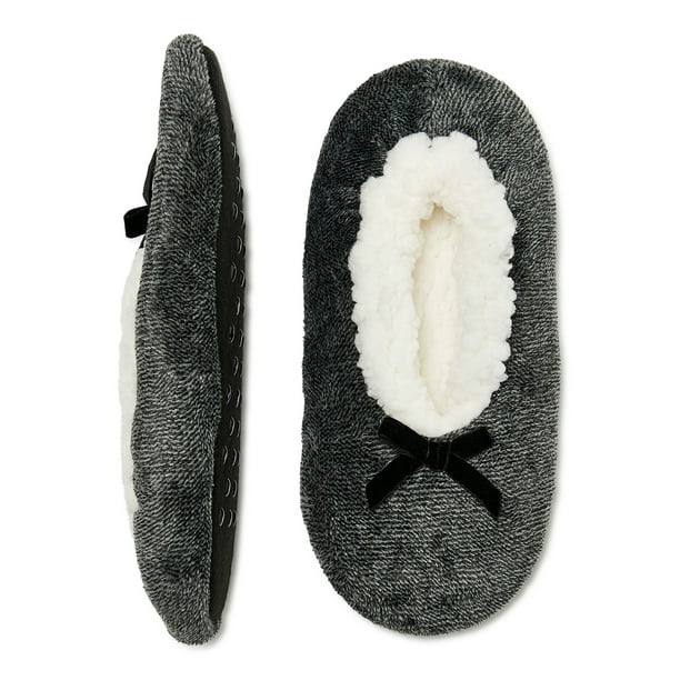 Fuzzy Babba - Fuzzy Babba Women's Two-Tone Slipper Socks, 1-Pack