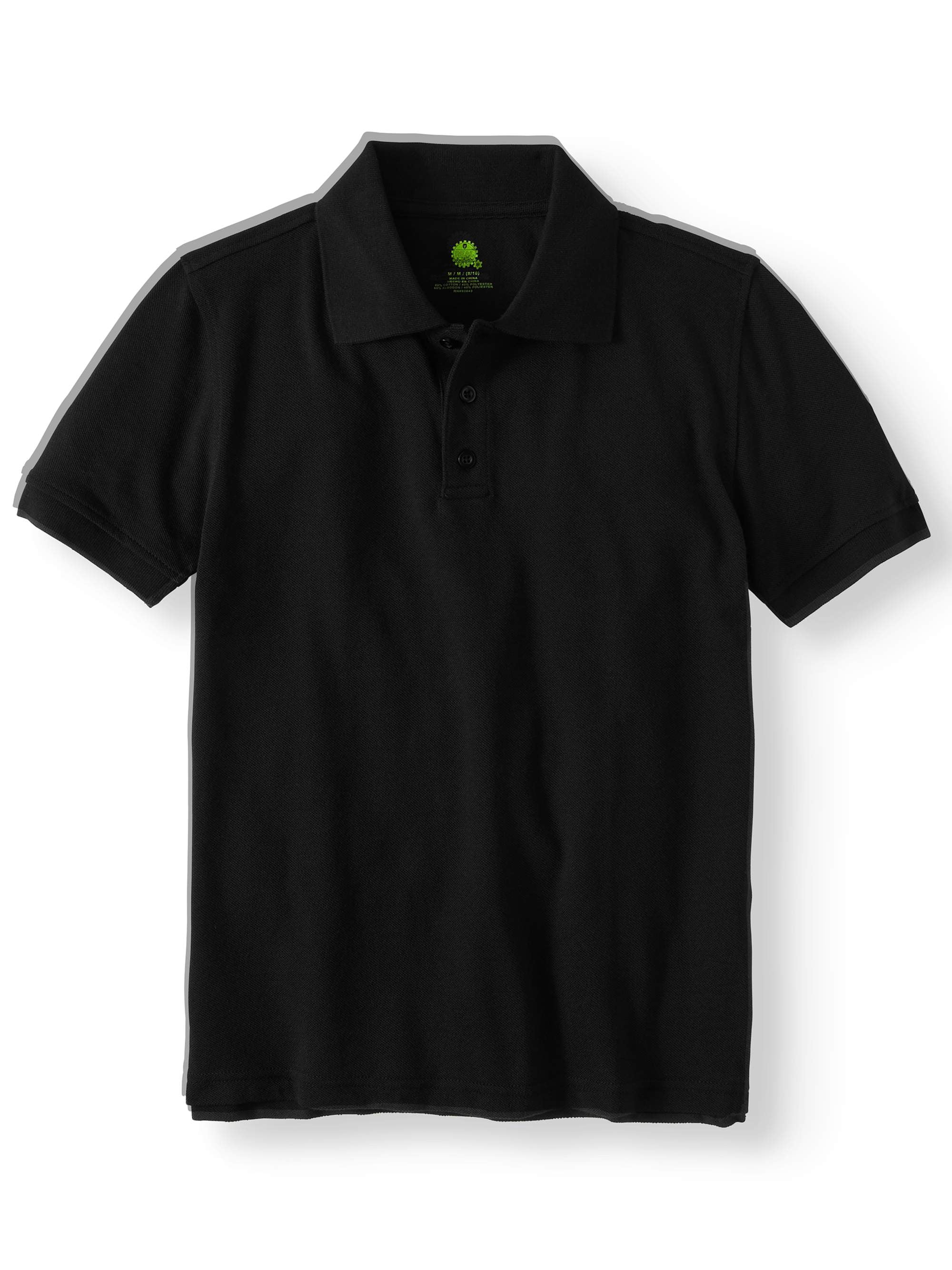Real School Boys School Uniform Short Sleeve Pique Polo Shirt, Sizes XS