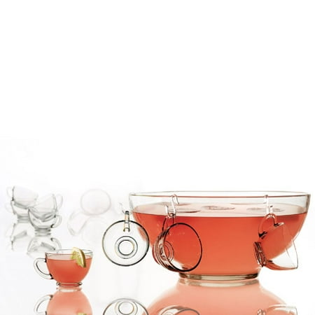 Anchor Hocking Presence 10-Piece Punch Bowl Set