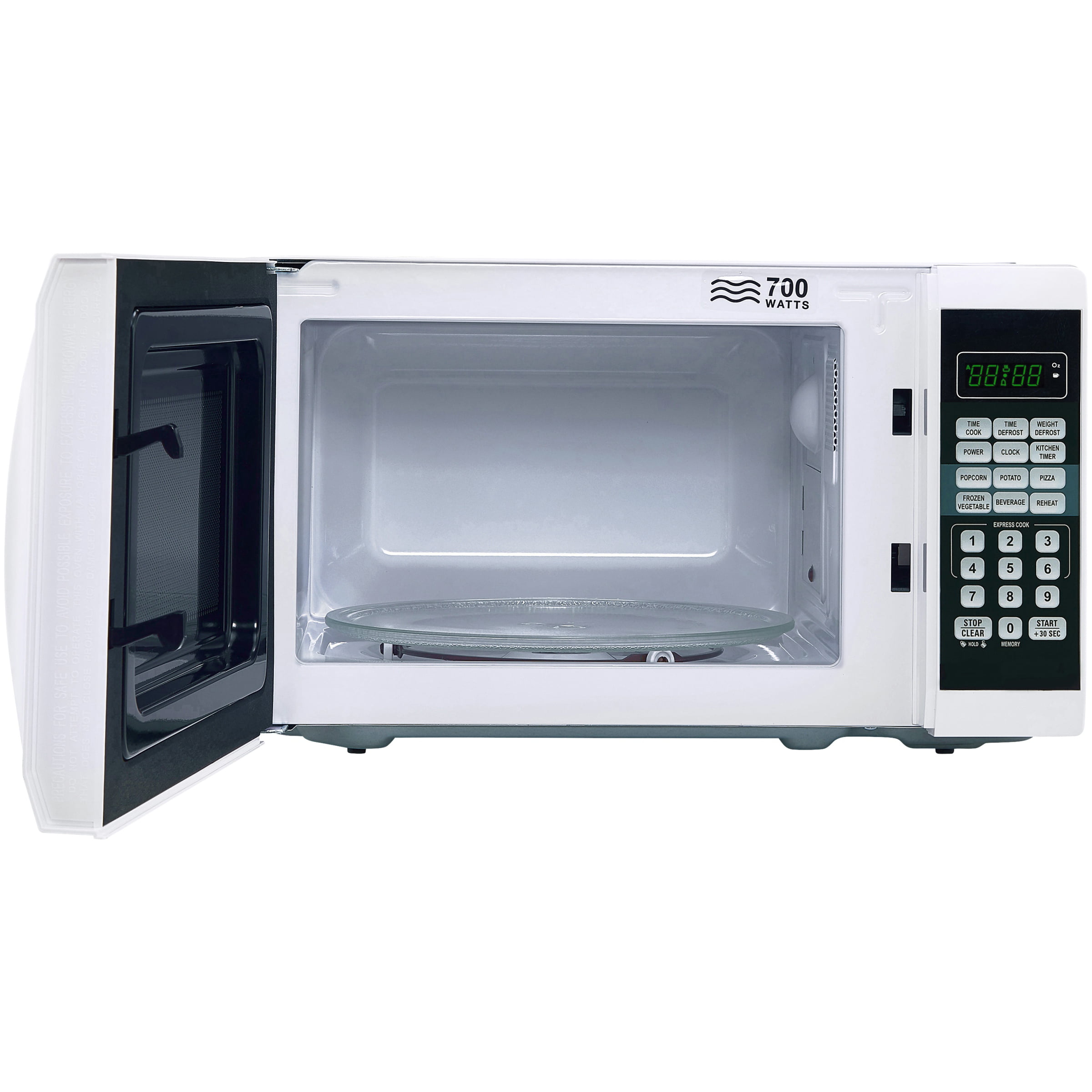 Stainless Steel Microwave, 0.7 Cu. Ft. 700W, 10 Power Levels