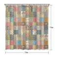 thumbnail image 5 of Pioneer Flower Floral Print Pattern Shower Curtain 72"x72", Bathroom Decorative Shower Curtain Set with 12 Hooks, Waterproof Washable, 5 of 6
