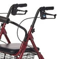 thumbnail image 2 of Lumex 4 Wheel Rollator Walkabout Junior  Burgundy Lightweight Aluminum 1 Count, 2 of 5