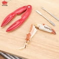 thumbnail image 5 of Lobster Cracker and Sheller Tool, Heavy-duty Aluminum Alloy Seafood Cracker with Comfort Grip, Non-slip Rust-proof for Effortless Cracking, Ideal for Crab, Lobster, and Shrimp at Home Aestivo, 5 of 8