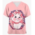 thumbnail image 2 of Uniforme médico de enfermera con estampado de gato de Disney Mary, uniforme de enfermería para quirófano, ropa de hospital para mascotas, camisetas de manga corta, 2 of 5
