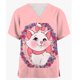thumbnail image 2 of Uniforme médico de enfermera con estampado de gato de Disney Mary, uniforme de enfermería para quirófano, ropa de hospital para mascotas, camisetas de manga corta, 2 of 5