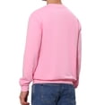 thumbnail image 3 of Lars Amadeus Men's Casual Long Sleeve Solid Color Basic Round Neck Pullover Sweatshirt, 3 of 6