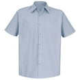 thumbnail image 2 of Red Kap Men's Short Sleeve Industrial Stripe Work Shirt, 2 of 4