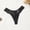 Black, variant on Women's Floral Lace Trim Thong Panties, Sheer Lace Sides, Slim Low Waist for Evening & Special Occasions White M