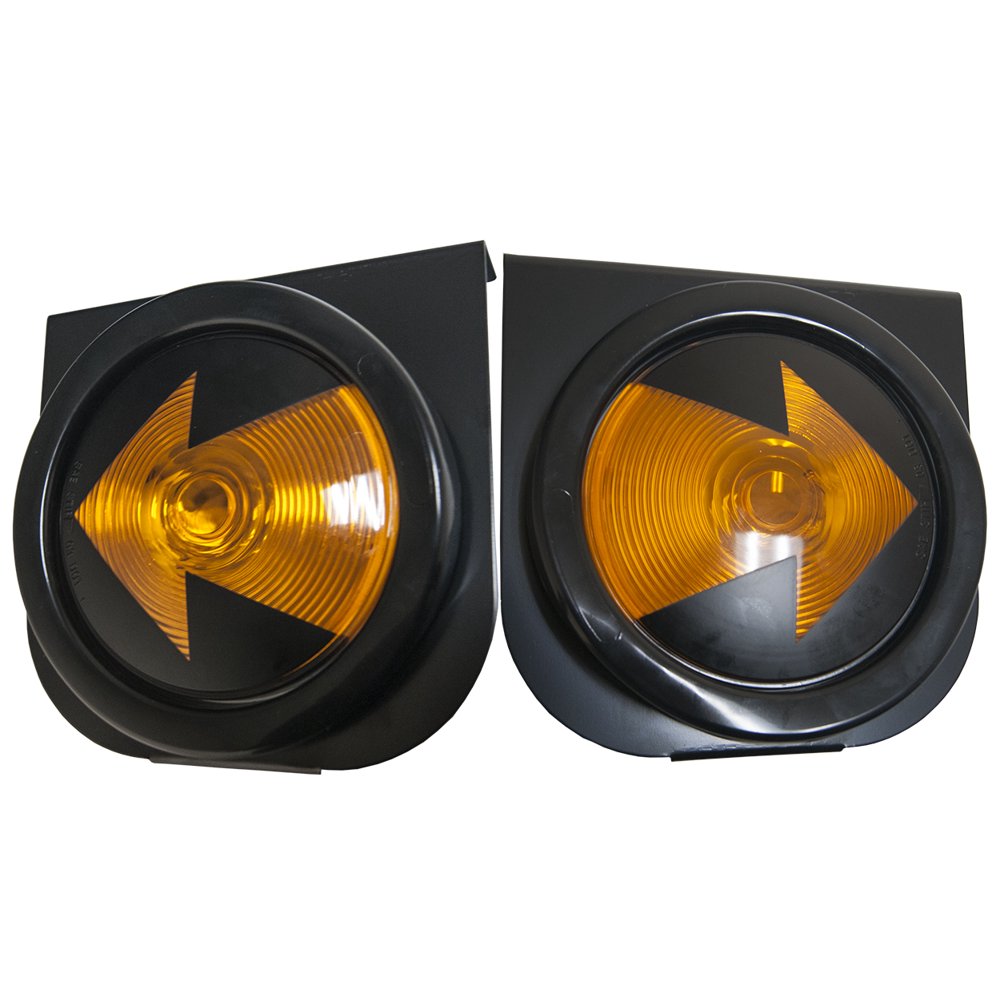 2 Amber Mid Turn Signal Kits Trailer Turn Arrow Lights
