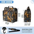 thumbnail image 3 of Zipper Binder with Shoulder Strap 2 inch 3 Ring Waterproof File Folder Organizer Bag 500 Sheet Cheetahs and Jungle Foliage Pattern, 3 of 8