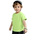thumbnail image 6 of Couver Toddler Baby Unisex Cotton Jersey Short Sleeve T Shirt Activewear 2 Pack Key Lime 7, 6 of 9