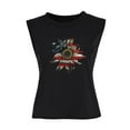 thumbnail image 3 of OAVQHLG3B Summer Tank Top for Women 4th of July Outfits for Women American Flag Sunflower Printed Casual Summer Tank Tops Blouse, 3 of 9