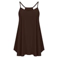 thumbnail image 5 of Pxiakgy Tank Top for Women Summer Spaghetti Strap Tops for Women Casual Going Out Loose Tunic Shirt Sleeveless Fashion Flowy Tanks Top Coffee L, 5 of 9