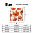 thumbnail image 5 of Maple leaves Velvet Throw Covers Pillow Inserts - Set of 2 Decorative Pillows with Unique Patterns for Home Decor, Couch, Bed - 16x16, 18x18, 20x20 Inches, 5 of 6