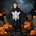 thumbnail image 6 of Girls Hooded Jumpsuits Long Sleeve Graphic Bluses Halloween Theme Dress Up Stylish Party Performance Tops for Kids, 6 of 8