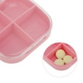 thumbnail image 3 of Unique Bargains 1 Pc Pill Case 4 Grid Portable Pill Box Pink, 3 of 6