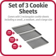 thumbnail image 2 of Good Cook Ensemble de 3 Plaques à Biscuits Antiadhésives, 2 of 7