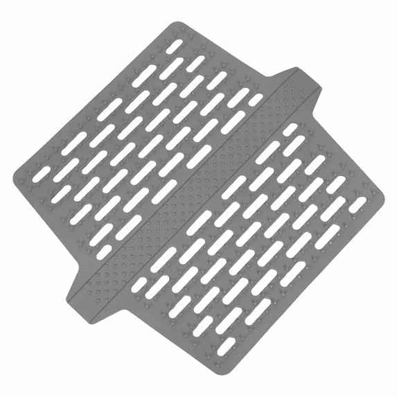 Liujiale Kitchen Sink Divider Mat, Heat Resistant Silicone Sink Mat Protector with Non-Slip Surfaces For Double Basin Counter, Durable Silicone Saddle Mat, 1 Pcs, 12.7x10.7"