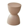 thumbnail image 4 of Reposapiés redondo pequeño. Reposapiés pequeño. Mueble multiusos. Cómodo reposapiés. para la cabecera o la puerta del dormitorio. Taburete para cambia Caqui, 4 of 8