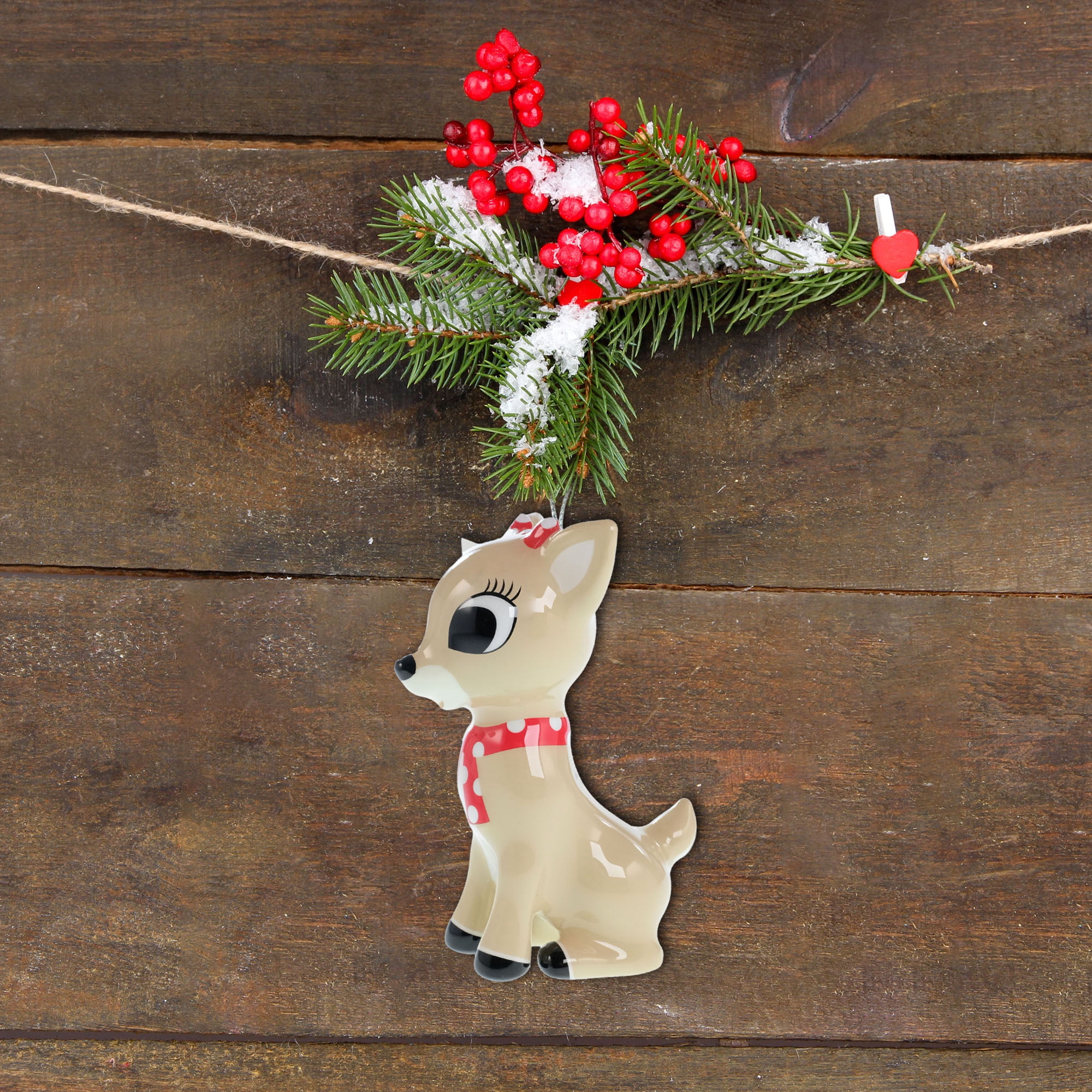 Rudolph the Rednose Reindeer,Clarice Figural Christmas Tree Ornament