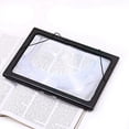 thumbnail image 2 of Rdeghly Large A4 Page Hands Free 3x Magnifying Glass W/ Light LED Magnifier Reading Gdel,Magnifier Glass Crafts Sewing,Magnifier Glass Reading, 2 of 8