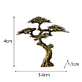 thumbnail image 4 of koolsoo Mini Welcome Miniature Figurine Copper mall Faux Tree Decor for Bonsai S S, 4 of 4