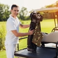 thumbnail image 4 of Kdxio Checkered With Golden Stars Pattern Golf Towel (24" X 16") with Carabiner Clip - The Convenient Golf Cleaning Towel, 4 of 6