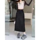 thumbnail image 2 of 2024 Nueva Falda A-Line De Cintura Alta Con Abertura Lateral Para Mujer De Otoño Vestido Casual Versátil De Longitud Media, 2 of 5