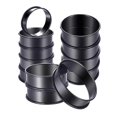 thumbnail image 1 of 12Pack Crumpet Rings NONSTICK English Muffin Rings 3.15 Inch - Stainless Steel Double Rolled Tart Rings for Baking, 1 of 5
