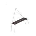 thumbnail image 4 of S SERENABLE Camping Folding Table Camp Table with Light Pole for Travel Backyard Balcony Beech, 4 of 9