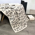 thumbnail image 3 of Wild Leopard Throw Soft Blanket Comfy Cozy Warm Fluffy Fall Winter for Chair Bed Sofa Couch Travel Gift, 3 of 8