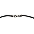 thumbnail image 2 of Thick 3mm Black Leather Gunmetal Cord Necklace, 2 of 3