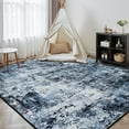 thumbnail image 6 of Reepow 5x7 Area Rugs for Living Room Modern Abstract Washable Low Pile Non-Slip Stain-Resistant Rug for Dining Room Home Office Bedroom,Ocean Blue, 6 of 10