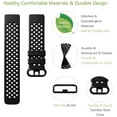 thumbnail image 5 of LEIXIUER (1Pack/4Pack) Sport Band for Fitbit Charge 3 SE Band Replacement Watch band Smart Watch Sport Breathable Silicone Bracelet Fitbit Charge 4 Band, 5 of 6