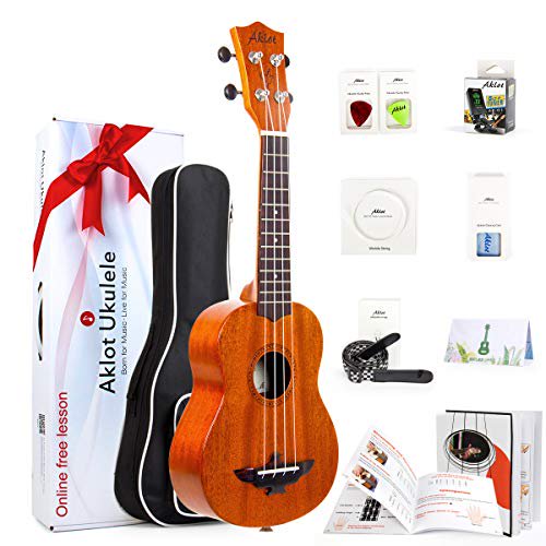 Soprano Ukulele 21 Inch Solid Mahogany Uke For Professional Player With Ukelele Beginner Kit Gig Bag Picks Tuner Strap String Cleaning Cloth Starter Manual Walmart Com Walmart Com