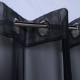 thumbnail image 3 of Nimah Indoor/Outdoor Grommet Curtain Panel 50" x 108" in Black, 3 of 5