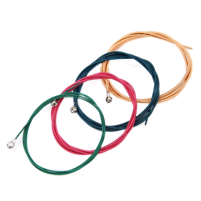 Cordes de Basses Électriques, Revêtement Antirouille pour Guitare d'Instrument Lumière Colorée
