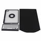 thumbnail image 2 of Funda con teclado vertical para tableta, tapa trasera magnética transparente, teclado Bluetooth desmontable con portalápices, color negro, 2 of 14