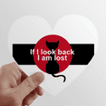 thumbnail image 1 of Autocollant Vinyle Film Dialogue Never Look Back Heart pour Bouteille de Vélo, 1 of 3