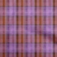 thumbnail image 1 of oneOone Viscose Jersey Purple Fabric Check Sewing Craft Projects Fabric Prints By Yard 60 Inch Wide, 1 of 5