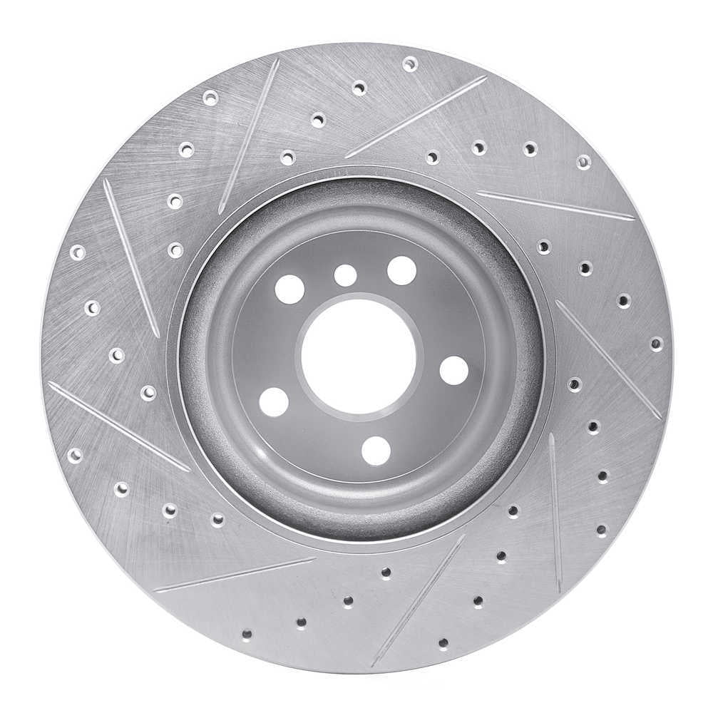 Dynamic Friction Company 631-31130R DFC Brake Rotor - Drilled And Slotted - Silver
