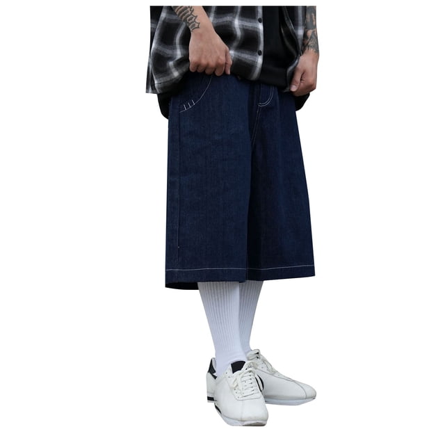 JHLZHS Men Compression Shorts Denim Shorts Summer Shorts Wide Shorts Jeans Jeans Shorts the Most Fashionable the Most Fashionable Light Stretch Shorts Jeans Men's Shorts Summer Shorts Style Three