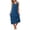 Midnight Blue, variant on Mist Azur Women's Nightgown Sleeveless Sleepshirt Long Maxi Pajama Dress Nightshirt V-Neck Soft Lace Loose Nightgown Sleepwear 3757